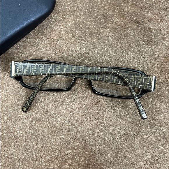 Fendi Accessories - Fendi Wide Rectangle Zucca Pattern Glasses